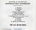 Back Sleeve 11-Track Promo - Expedition Starship