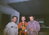 This was taken at the old Harthouse offices in Germany inside Oliver Lieb's studio. From left: Oliver Lieb, dj Hi-Shock and Pascal FEOS.